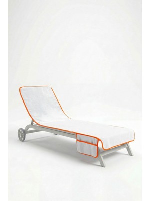 Anılsan Alia Şezlong Havlusu %100 Pamuk 76X216- Beyaz