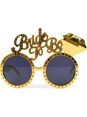 Venüs Shopping Altın Renk Bride To Be Yazılı Gelin Gözlüğü 15X10 cm