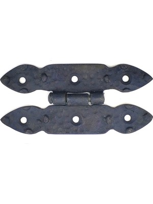 Venüs Shopping Antika Tarz Dekoratif Pirinç Düğmeli Menteşe - 117X57 Mm, Oksit