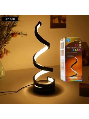 Venüs Shopping Dempower Kıvrımlı Gece Lambası - Modern Tasarım Estetik Dekoratif Aydınlatma