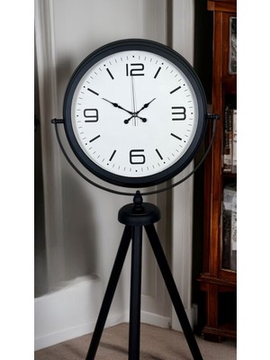 Venüs Shopping Black Balance Tripod Ayaklı Saat