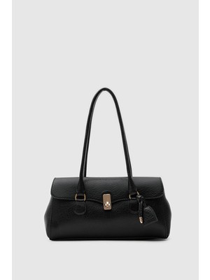 Shule Bags Lunera Vintage Baget Çanta Siyah