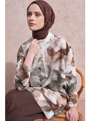 Armine Desenli Tunik Yeşil