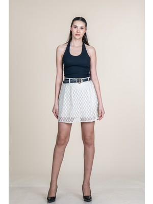 MissVina Tül Dantel Mini Etek 6886