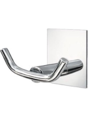 Enalburumtr 304 Kalite Paslanmaz Çelik Ikili Bornozluk Kendinden Yapışkanlı Banyo Askısı Bornozaskısı