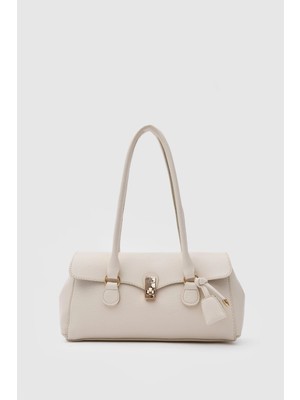 Shule Bags Lunera Vintage Baget Çanta Krem