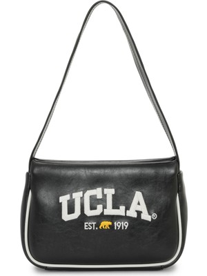 Ucla Blanca Siyah Suni Deri Omuz Çantası - Kadın Çanta