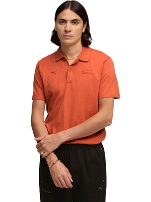 Puma Pl Essentials Erkek Turuncu Günlük Stil Polo Yaka T-Shirt 63449620