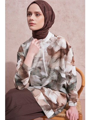 Armine Desenli Tunik Yeşil