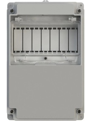 NE-AD Nead Boş 156X238X127 Kombinasyon Kutusu Termoplastik Gri IP65 (1 Trifaze 2 Monofaze Priz Takılabilir)