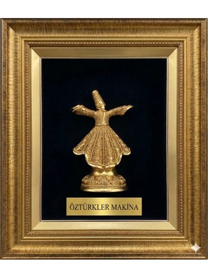 Hatyazan 3 Boyutlu Mevlana Semazen Biblolu - Kişiye Özel Sanatsal Tasarım Tablo