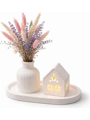 Perivar Dekoratif  Vazo &  Ev Mumluk – Tepsili Mumluk Taş Tozu Dekor, Ev Hediyesi, Sehpa & Salon Dekoru