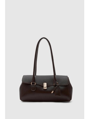 Shule Bags Lunera Vintage Baget Çanta Acı Kahve