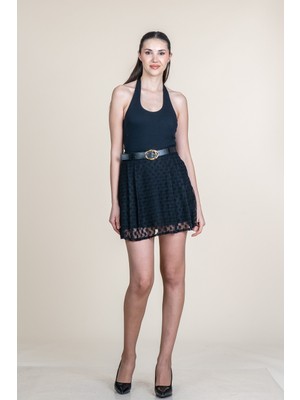 MissVina Tül Dantel Mini Etek 6886