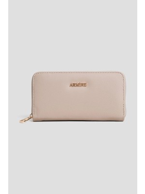 Armine Pia Deri El Çantası  25YD7005 Vizon