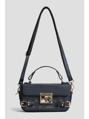 Armine Baskılı Çanta Siyah