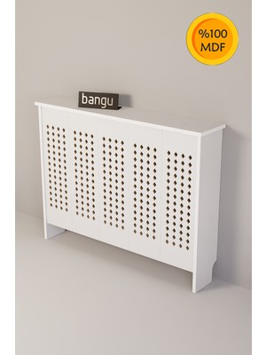 Feyza Design Kalorifer Petek Kaplama Dresuar 100 cm - Beyaz