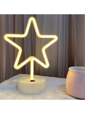 İlk El Grup Yıldız Neon LED Lamba