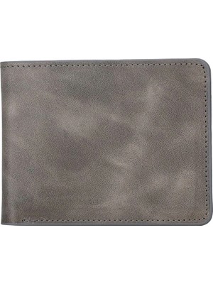 İlk El Grup Pier Deri Erkek Cüzdan Rustik Gri