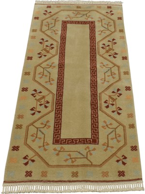 Zehra Abla Halı Yeni El Dokuma Modern Tarz Çiçekli Milas Muğla Yün Halı 7160