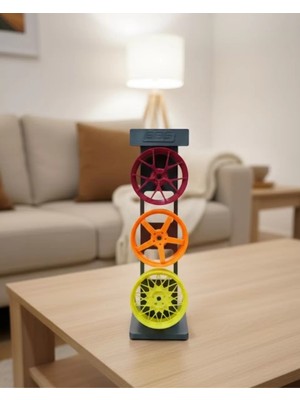 Alfa Aksesuar 03 3’lü Jant Dekor Seti Masa Üstü ve Salon Için Modern Spor Tasarım Nemere Ithalat