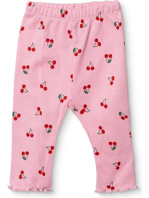 Hellobaby Kız Bebek Tayt Kiraz Baskılı Desenli