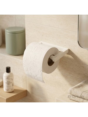 Trunvia Pratik Minimalist Tuvalet Kağıtlığı - Duvara Monte Sağlığa Zararsız Plastik Tuvalet Kağıdı Tutucu