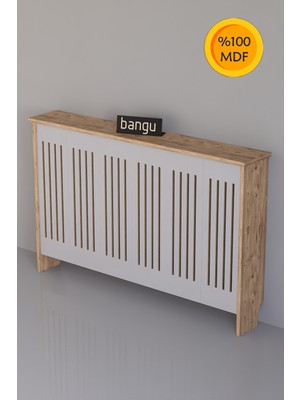 Feyza Design 120 cm Yüksek ve Kahverengi Mdf Petek Kaplama Dresuar