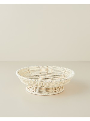 English Home Coastlinear Plastik Kek Standı 30x9 cm Krem