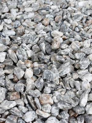 Natural Dekoratif Çakıl Taşı, Gnays Dolomit, Gri Sarı Damarlı, 1-2 Cm, 3 kg