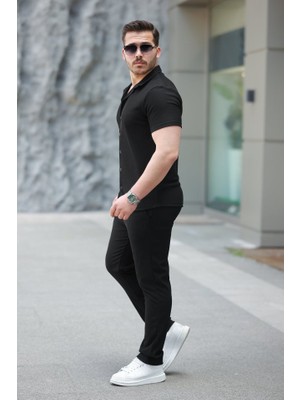 Bi Baksana Erkek Ottoman Kumaş Pantolon Gömlek Takım