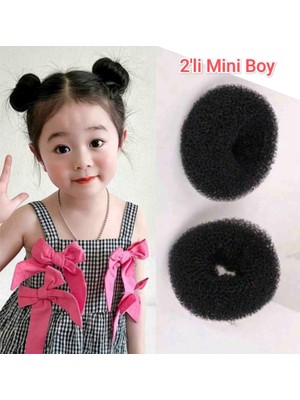 Gülpeşe 2 Li Mini Boy Çocuk Topuz Tokası Sünger Toka