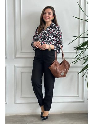 Kolları Pencere Detaylı Gömlek