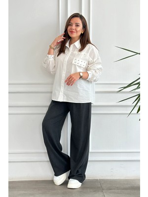 Trok Detaylı Gömlek