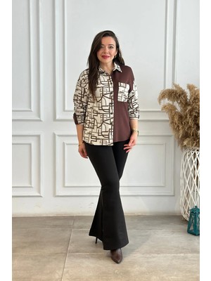 Ispanyol Paça Çelik Örme Tayt Pantolon