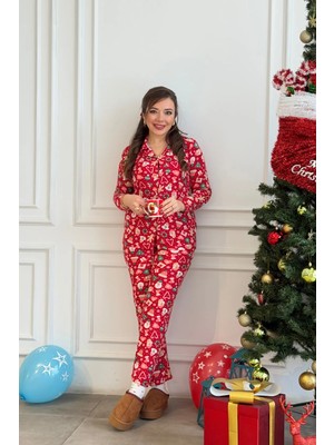Noel Desenli Pijama Takımı