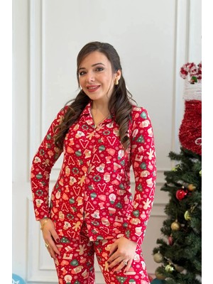 Büyük Beden Desenli Pijama Takımı
