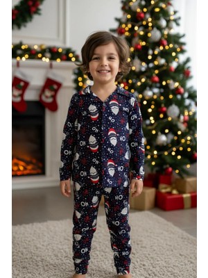 Çocuk Şapka Desenli Pijama Takımı