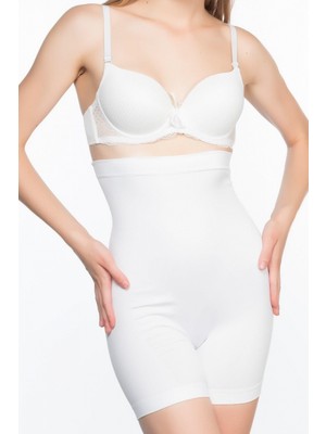 Marsilyan- Beyaz Mı Emay 2063 Popo Açık Paçalı Korse