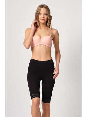 Marsilyan- Siyah Mı Emay 3004 Soft Uzun Paça Dantel Boxer