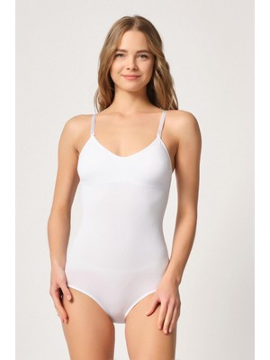 Marsilyan- Beyaz Mı Emay 1925 Soft Pedli Çıtçıtlı Body
