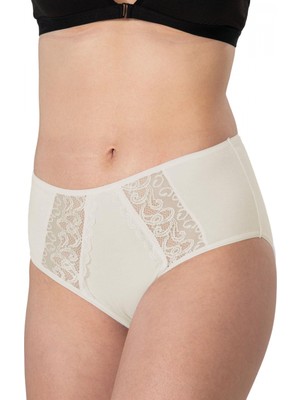 Marsilyan- Ten Mı Emay 1445 Modal Cotton Yüksekbel Dantelli Külot