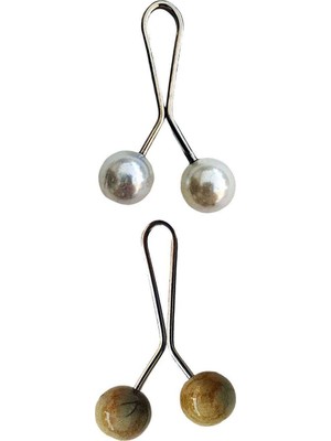 Marsilyan 2 Adet Tesettür Eşarp ve Şal Klipsi Set 6