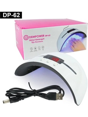 Dijital Göstergeli Oje Kurutucu - 12 Güçlü Ledli Akıllı Zaman Ayarlı Uv Lamba