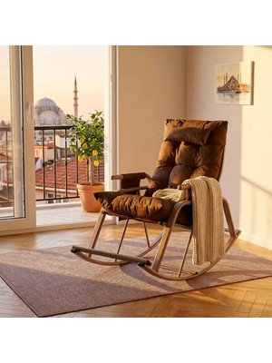 Argimo Valens Emzirme Anne Koltuğu Metal Dinlenme ve Tv Koltuğu Sallanır Sandalye