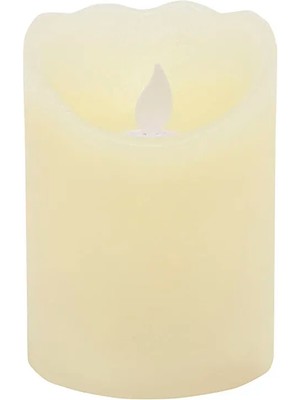 Yargıcı Led Pilli Plastik Mum (8x10 cm)