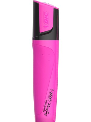 Bic Marking Highlighter Flat Fosforlu Kalem Pembe 12'Li Kutu
