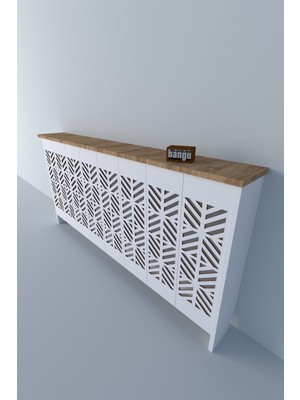 Feyza Design Yüksekliği 81 Cm, Genişliği 160 cm Beyaz Mdf Dresuar Kaplama