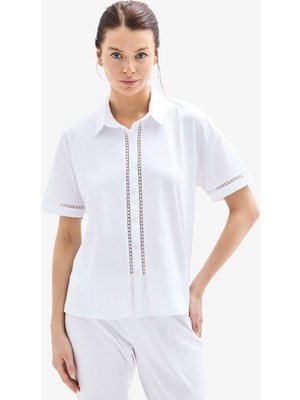 Blackspade Kadın Pijama Takımı 52057 - Beyaz