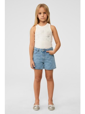 Tyess Bg Store Kız Çocuk Desenli Şort